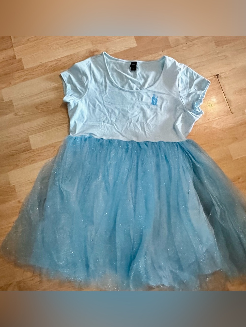 Women’s Cinderella Blue Glitter Tulle Dress